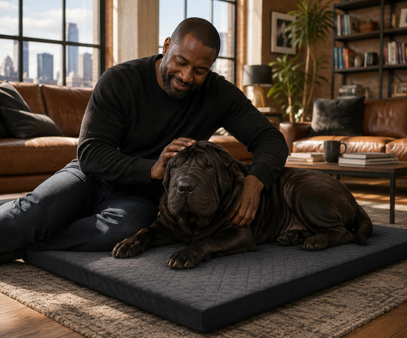Aulase Indestructible Dog Beds Chew Proof Dog Crate Pad for Aggressive Chewer Washable Cover Quilted Dog Mat for CrateNon-Slip Bottom Kennel Pad Durable Dog Beds for Puppy (Gray 35" x 23")