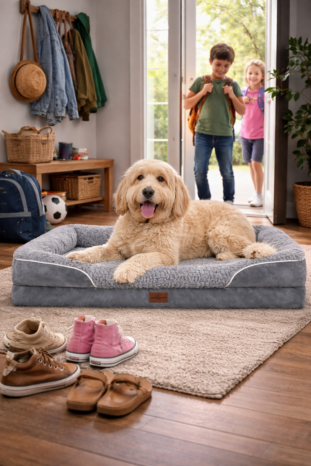 The Snug Hound Orthopedic Dog Beds for Extra Large Dogs Waterproof Extra Large Dog Bed with 4 Sides Dog Couch Bed with Removable Washable Cover (Extra Large)