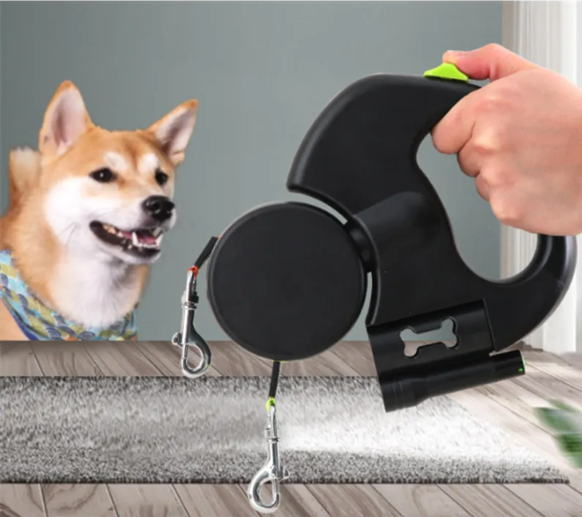 The Snug Hound Auto Double Dog Leash
