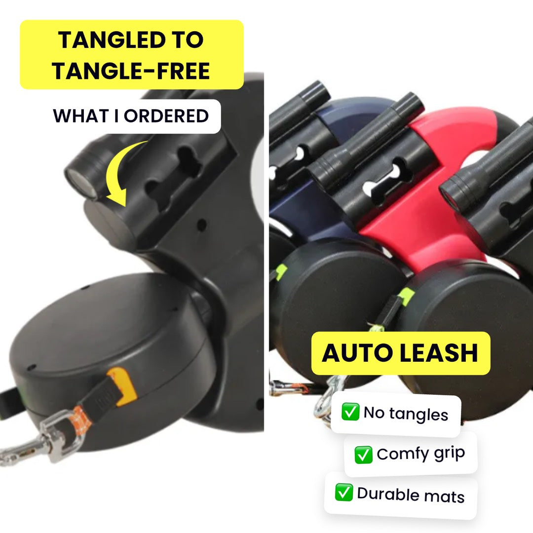 Auto Double Dog Leash
