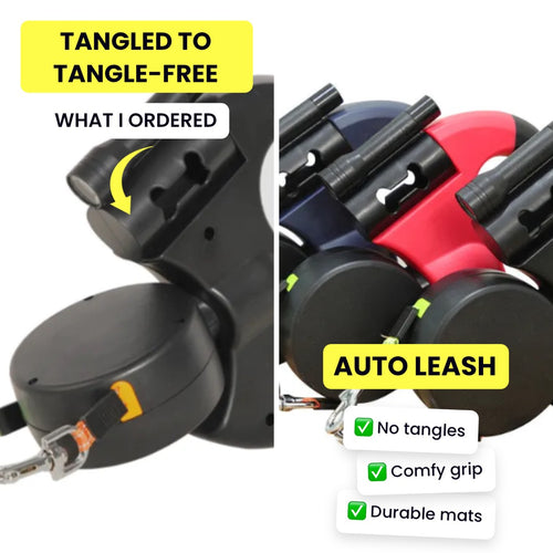 Auto Double Dog Leash
