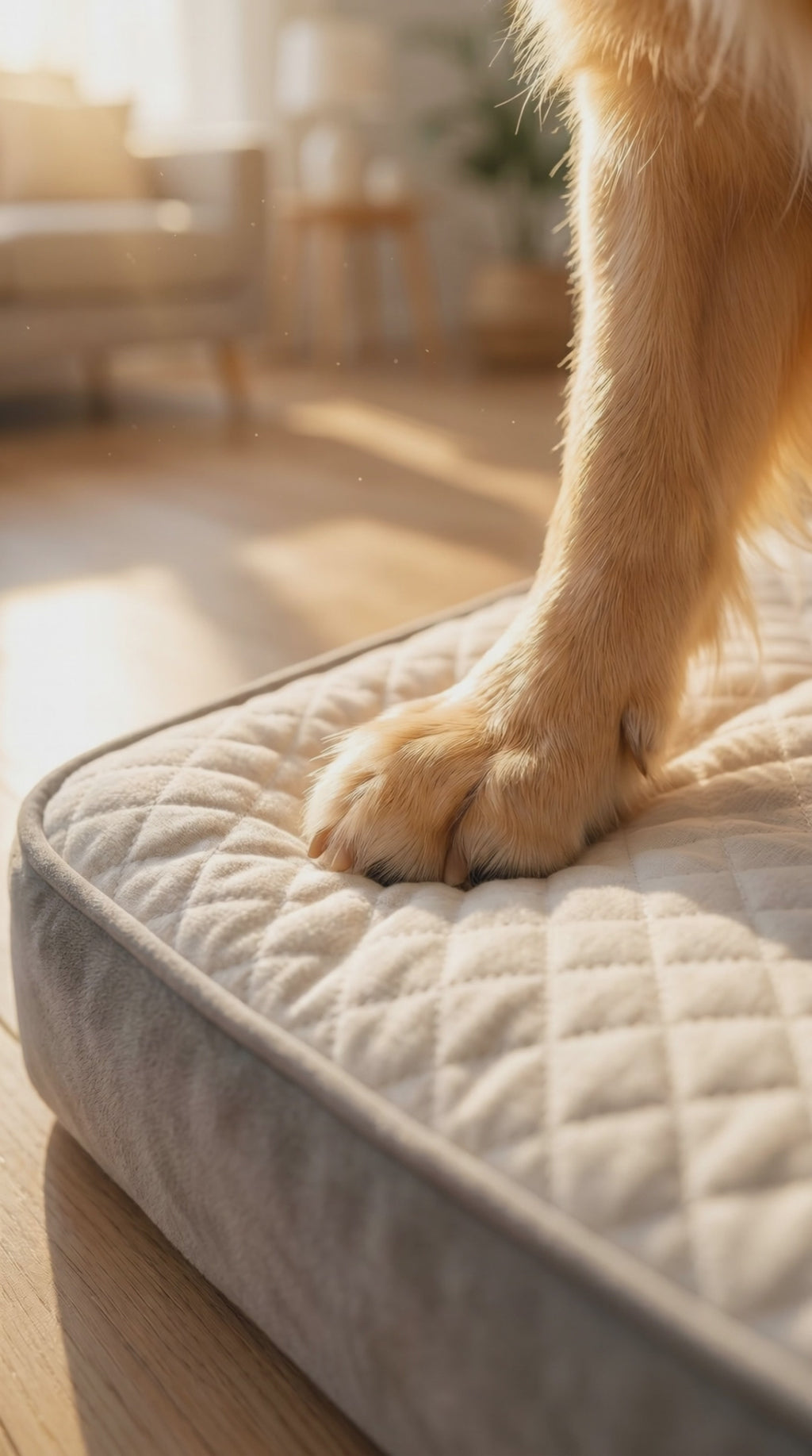 Veehoo Dog Beds Large Sized Dog-Plush Flannel Large Dog Bed with Removable Washable Cover & Waterproof Inner Liner Orthopedic Dog Bed for Crate with Nonslip Bottom